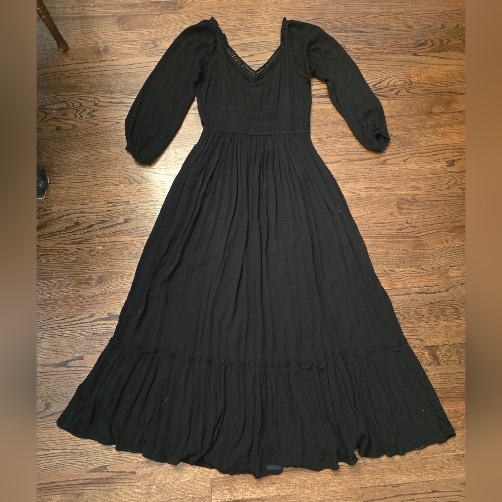 EARTHBOUND Boho Maxi Dress Witchy Goth Holiday - Picture 2 of 5
